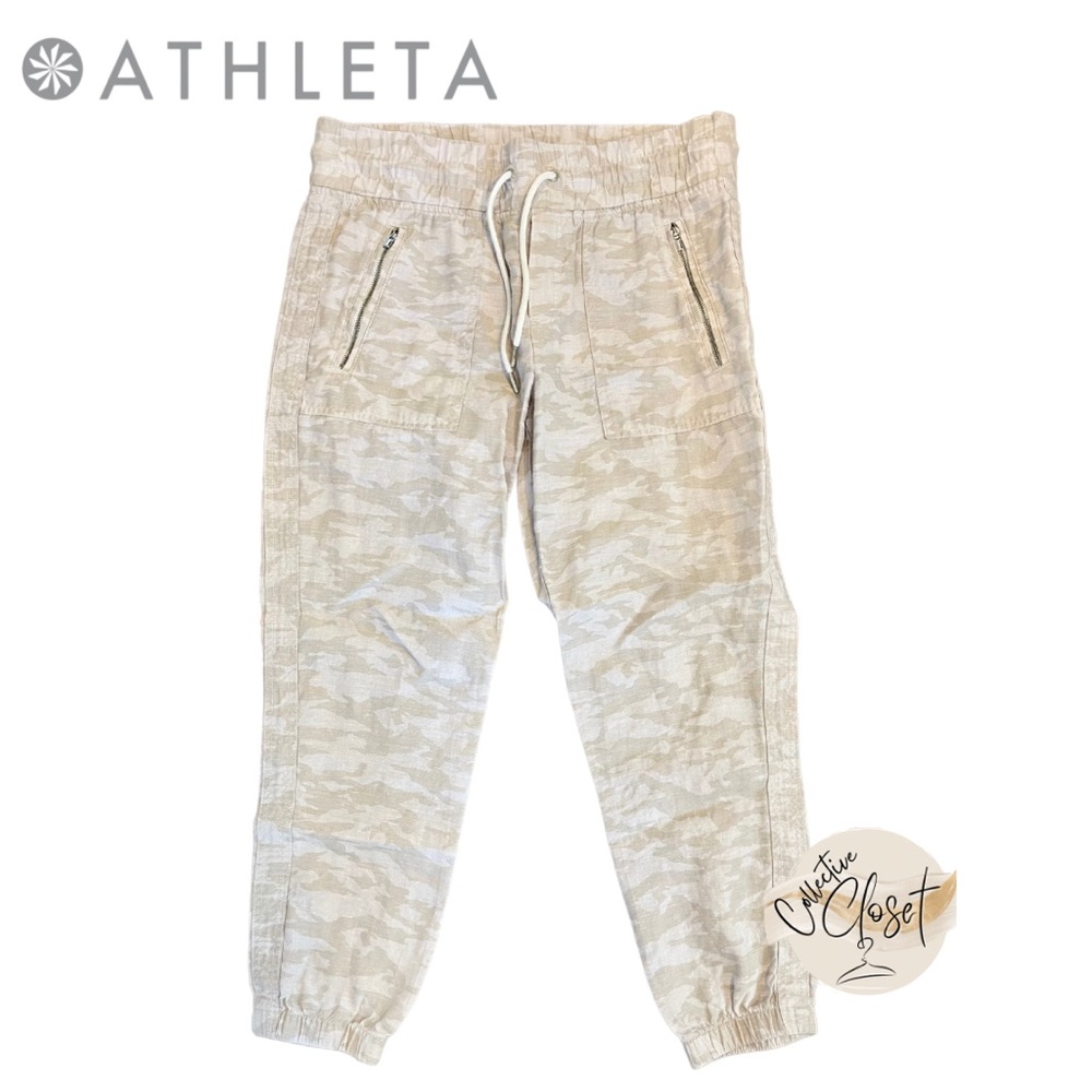 Athleta Cabo Linen Joggers 6P